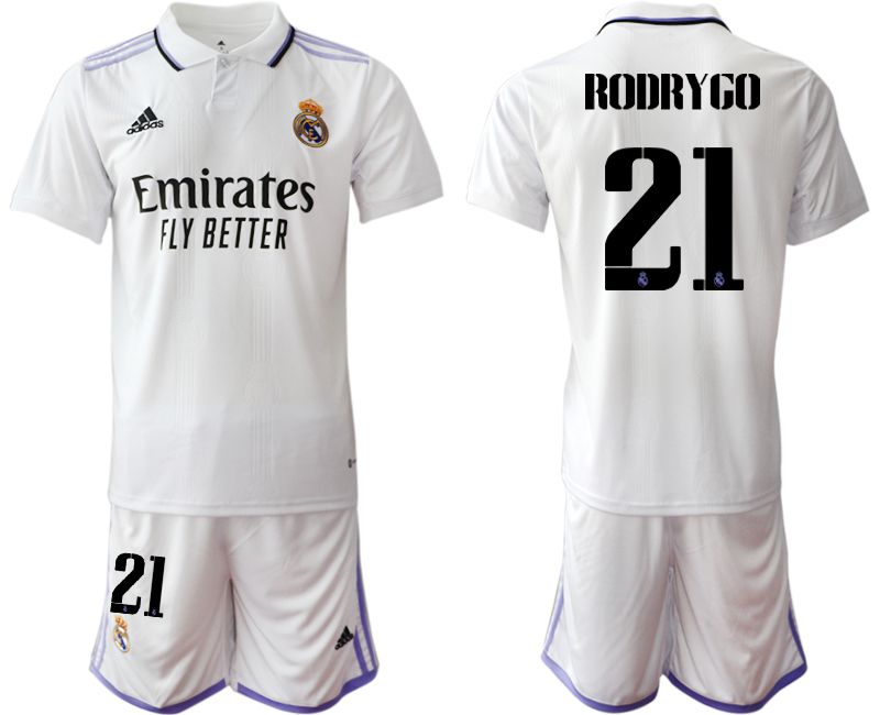 Men 2022-2023 Club Real Madrid home white #21 Soccer Jersey